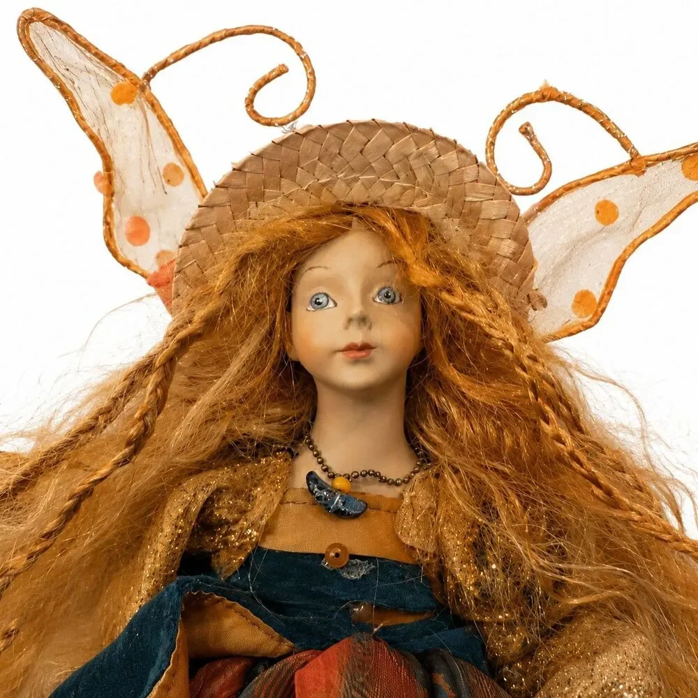Vintage Winward Enchanted Ones Fairy Doll 12” Woodland Autumn Harvest Wings